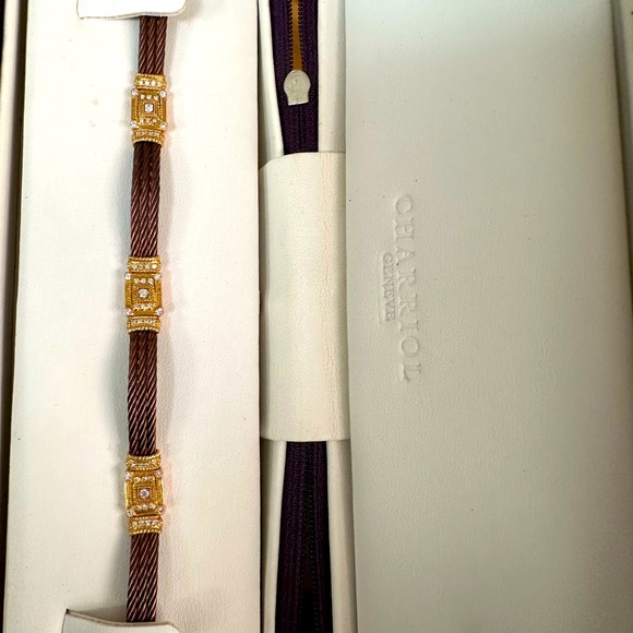 💕Brand New 18k Gold Charriol Bracelet (size 7cm)💕 - Picture 1 of 15